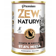 Zew Natury Premium bogata w kangura dla kota 400g