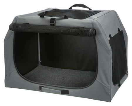 Easy Soft Kennel, buda domowa dla psa, szara, S–M: 71 × 49 × 51 cm