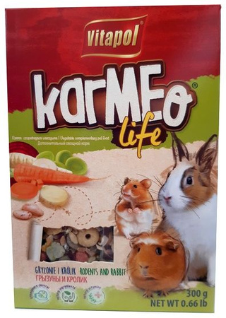 KARMEO LIFE WARZYWNY POKARM DLA GRYZONI  300g