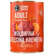 John Dog Pumpkin Line wołowina z cielęciną, krewetkami i dynią 400 g