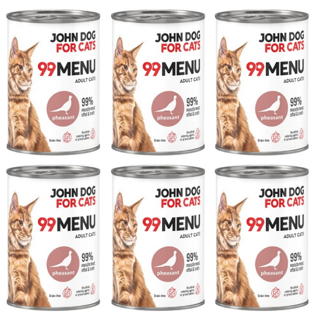 ZESTAW John Dog for Cats 99 Menu bażant 6 x 400 g