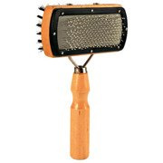 MIĘKKA SZCZOTKA DWUSTRONNA (DRUCIANE I NYLONOWE WŁOSIE) 10 x 18 cm