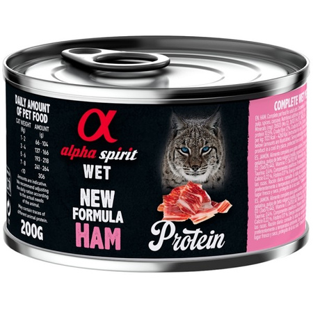 Alpha Spirit Protein szynka wieprzowa dla kota 200 g