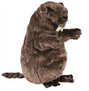 ZABAWKA BÓBR PLUSZOWY Z DŹWIĘKIEM, 27 cm