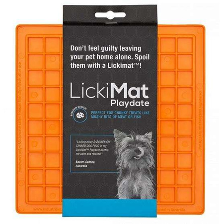 LickiMat Playdate mata do lizania dla psa, kota 20x20 cm