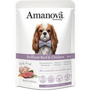 Amanova Brilliant saszetka dla psa wołowina i kurczak 300 g