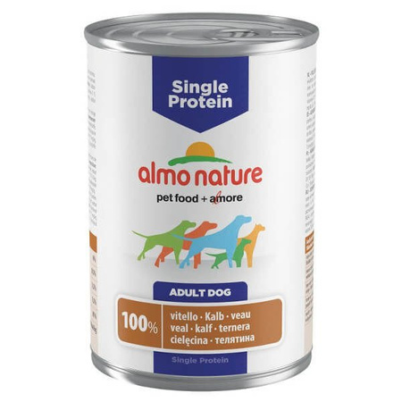 Almo nature single protein z cielęciną dla psa 400g