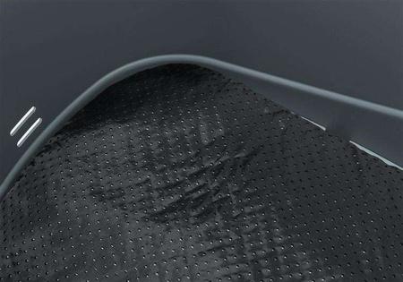 Kosz rowerowy na bagażnik, szary, 36 × 47 × 46 cm