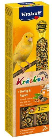 Vitakraft Kracker 2szt Kanarek Miód i sezam 60g [21247]