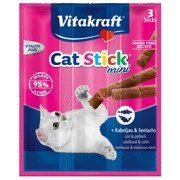 Vitakraft cat stick mini dorsz i czarniak 3 szt.