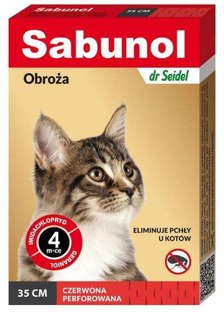 Dr. seidel - sabunol obroża przeciw pchłom dla kota 35 cm
