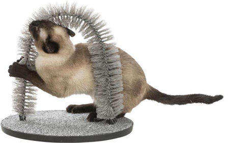 Szczotka dla kotów Fur Care Arch, 36 x 33cm, szara