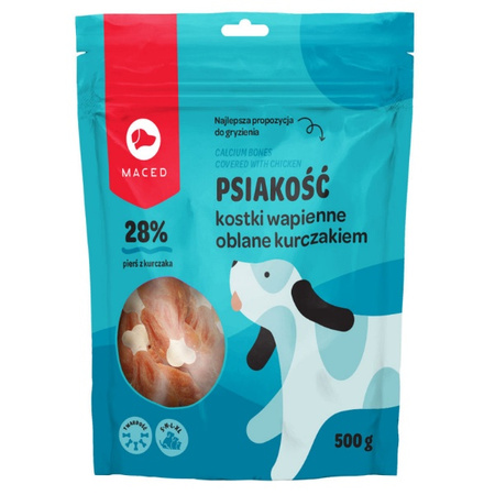 Maced Psiakość kości wapienne z kurczakiem dla psa 500 g