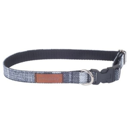 Obroża regulowana amiplay london s, l szara