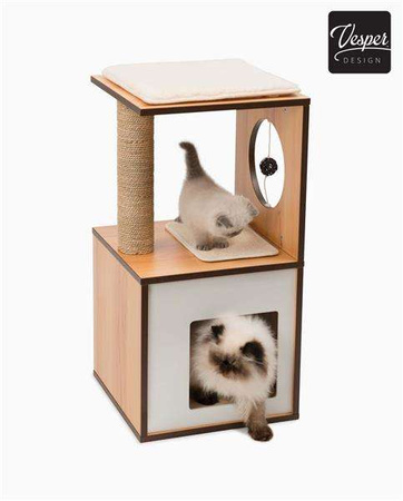 Drapak Catit Vesper V-Box, orzech włoski, S ,37 x 37 x 72.5 cm