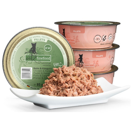 Catz Finefood Filety N.415 Kurczak/Kangur tacka 85g