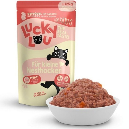 Lucky Lou Lifestage Kitten drób 125 g
