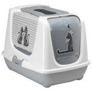 Yarro toaleta dla kota trendy z filtrem - zakochany kot 39,5 x 50 x 37,5 cm