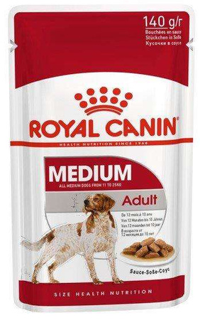 Royal canin medium adult karma mokra w sosie dla psów dorosłych, ras średnich saszetika 140g