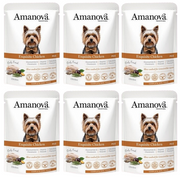 ZESTAW Amanova Exquisite saszetka dla psa kurczak 6 x 300 g