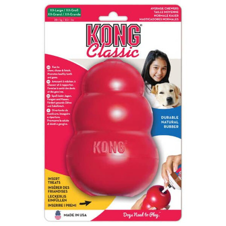 Kong classic zabawka na przysmaki dla psa xs, s, m, l, xl, xxl