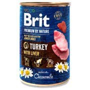 Brit premium by nature turkey with liver 400 g