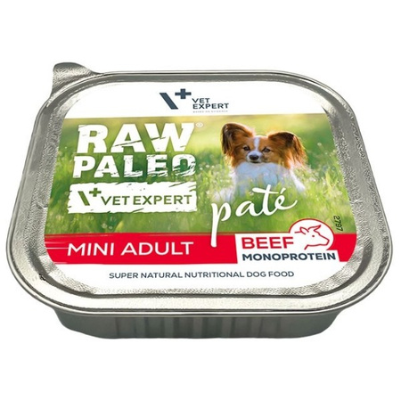Vet Expert Raw Paleo Pate Mini Adult wołowina 150 g