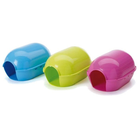 Rody Iglo, domek dla szczura/kawi, mix kolorów, plastik, 30,5x19,5x16,5cm
