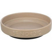 BE NORDIC, miska, dla kota, taupe, ceramika/guma, 0,3 l/o 16 cm