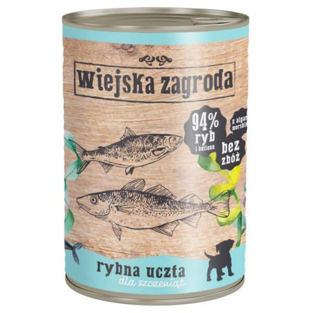 Wiejska zagroda rybna uczta dla szczeniaka 200 g, 400 g