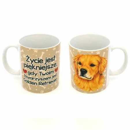 Power gift kubek z pupilem golden retriever 300 ml