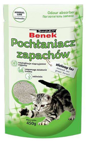 Benek Pochłaniacz zapachów - zielony las 0,45kg