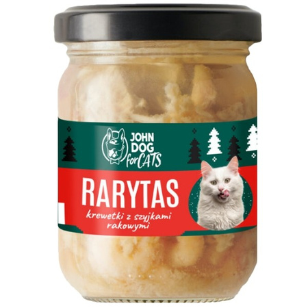 John Dog for Cats rarytas krewetki z szyjkami rakowymi Premium 100 g