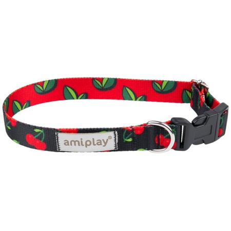 amiplay BeHappy obroża regulowana Cherry M