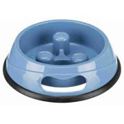 MISKA plastikowa wymuszająca wolne jedzenie 0,45l/śr.20cm