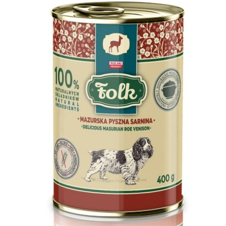 Folk Mazurska pyszna sarnina dla psa 400 g