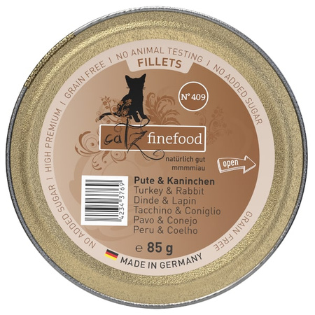 Catz Finefood Filety N. 409 Indyk/Kurczak/Królik 85 g
