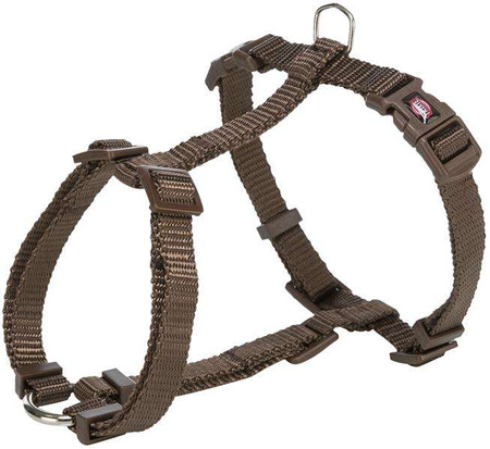 H-harness, szelki, dla psa, orzech laskowy, taśma parciana, M–L: 52–75 cm/20 mm