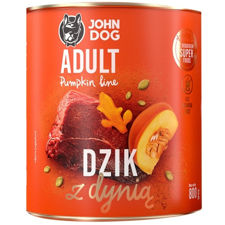 John Dog Pumpkin Line dzik z dynią 800 g