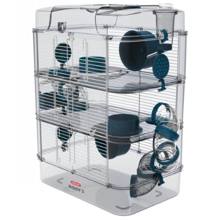 Zolux rody trio 3 klatka dla chomika, myszy 41x27x53 cm