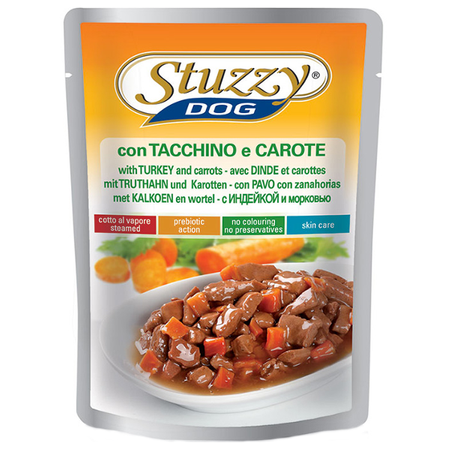Bocconcini, karma mokra, dla psa, indyk z marchewką kawałki, 100 g, saszetka