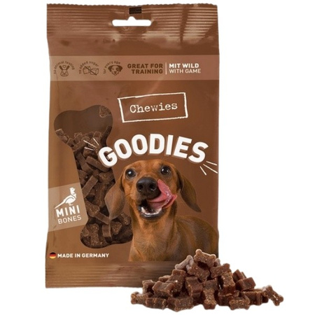 Chewies Goodies Mini kosteczki dziczyzna 125 g