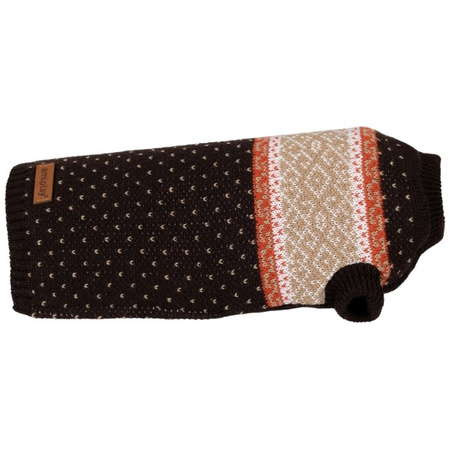 amiplay Bergen sweterek dla psa brązowy 19 cm