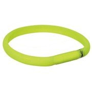Obręcz z lampą błyskową USB, M–L: 50 cm/17 mm, zielona
