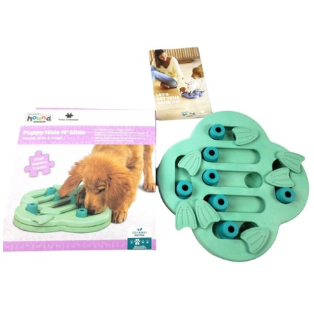 Nina Ottosson Puppy Hide n' Slide Green gra edukacyjna dla psa