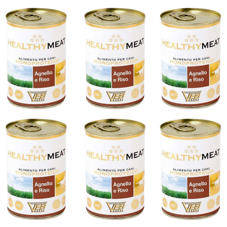 ZESTAW Healthy Meat Pies Mono Jagnięcina i ryż puszka 6 x 400g