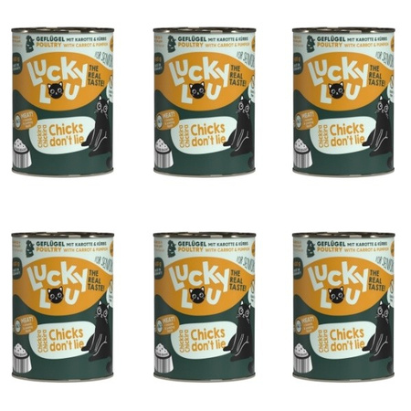 ZESTAW Lucky Lou Lifestage Senior drób 6 x 400 g
