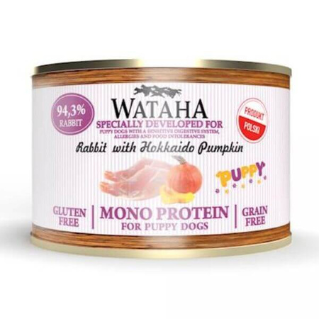 Wataha Monoprotein Puppy królik dla psa 185 g