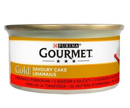 Gourmet gold savoury cake z wołowiną i pomidorami 85g