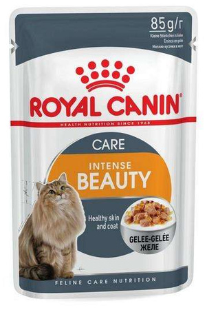 Royal Canin Intense Beauty w galaretce karma mokra dla kotów dorosłych, zdrowa skóra, piękna sierść saszetka 85g